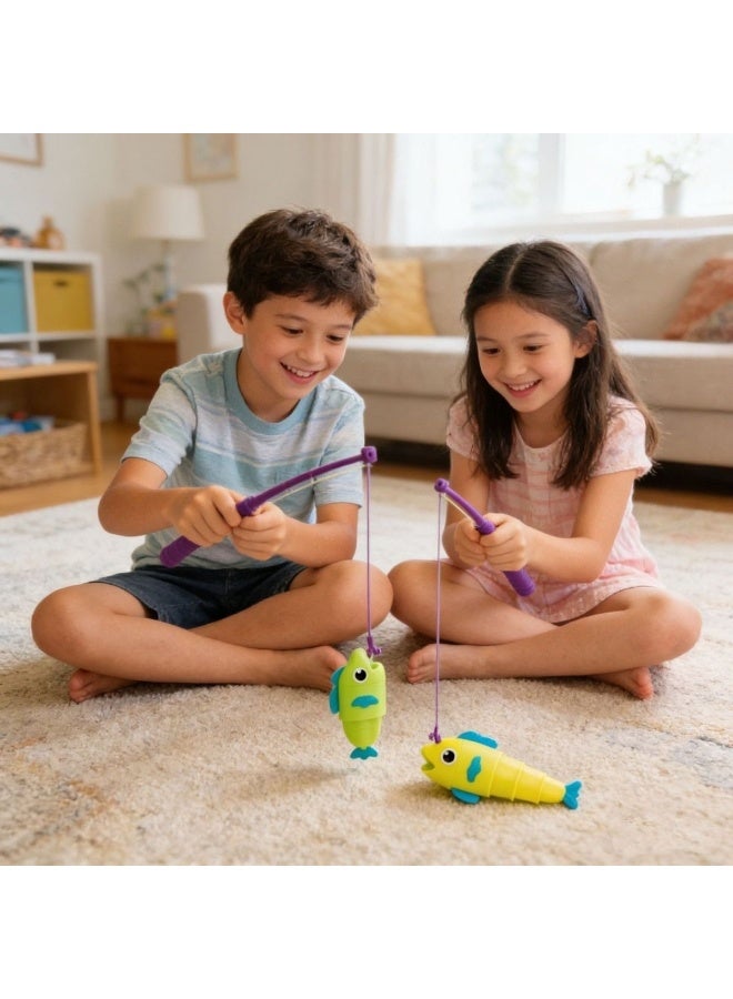 SUFADA 8PCS Fishing Master telescopic toy parent-child interactive children's educational early education game to decompress and play - Image 5